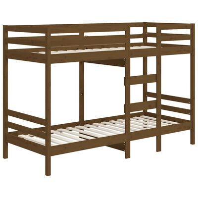 vidaXL Bunk Bed without Mattress Honey Brown 90x200 cm Solid Wood Pine