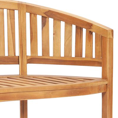 vidaXL 3 Piece Banana Garden Lounge Set Solid Teak Wood