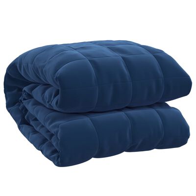 vidaXL Weighted Blanket Blue 152x203 cm 11 kg Fabric