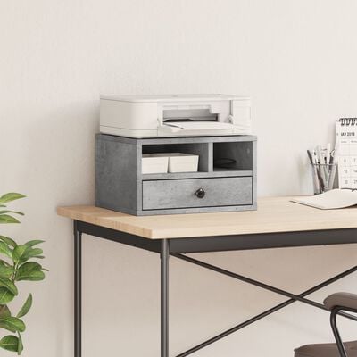 vidaXL Printer Stand Concrete Grey 40x32x22,5 cm Engineered Wood