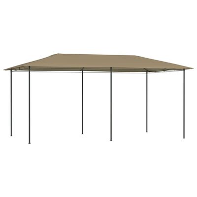 vidaXL Gazebo 2.98x5.3x2.59 m Taupe 160 g/m²