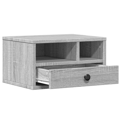 vidaXL Printer Stand Grey Sonoma 40x32x22,5 cm Engineered Wood