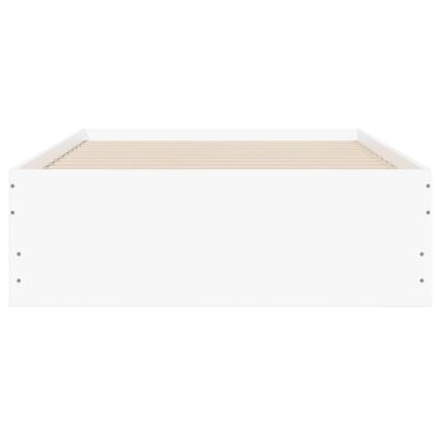 vidaXL Bed Frame with Drawers without Mattress White 75x190 cm Small Single