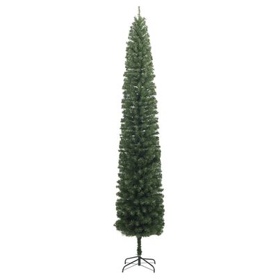 vidaXL Slim Christmas Tree with Stand 270 cm PVC