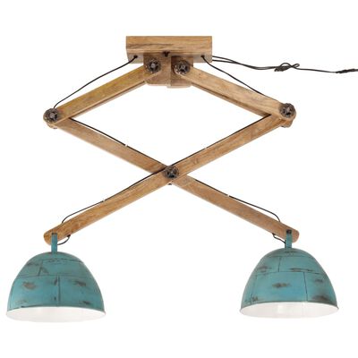 vidaXL Ceiling Lamp 25 W Distressed Blue 29x18x85 cm E27