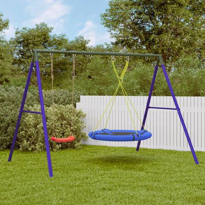 vidaXL Outdoor Swing Set with Swing and Saucer Swing