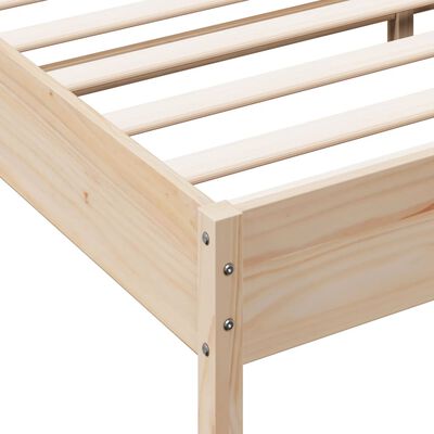 vidaXL Bed Frame without Mattress 180x200 cm Super King Solid Wood Pine