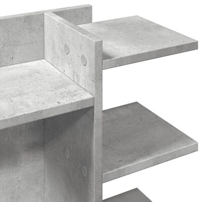 vidaXL Desk Organiser Concrete Grey 42x21.5x42 cm Engineered wood