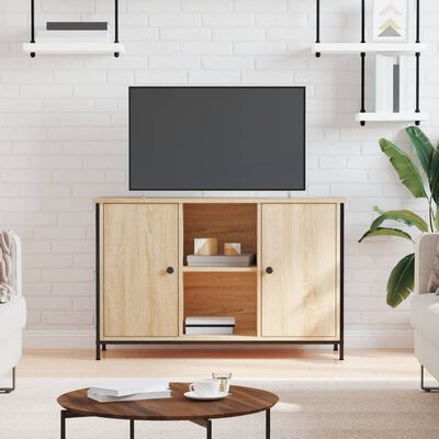 vidaXL TV Cabinet Sonoma Oak 100x35x65 cm Engineered Wood