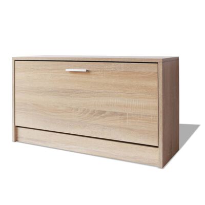 vidaXL Shoe Storage Bench Oak 80x24x45 cm