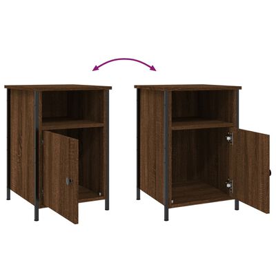 vidaXL Bedside Cabinets 2 pcs Brown Oak 40x42x60 cm Engineered Wood