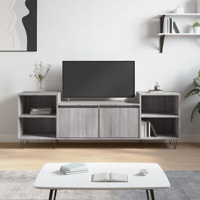 vidaXL TV Cabinet Grey Sonoma 160x35x55 cm Engineered Wood