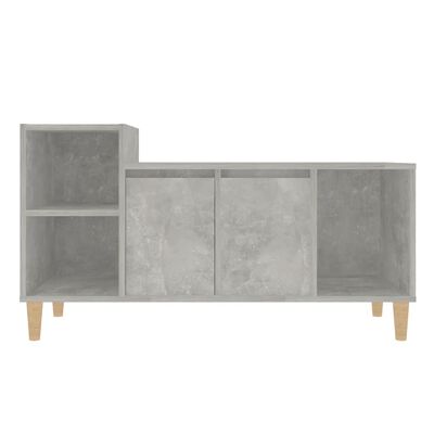 vidaXL TV Cabinet Concrete Grey 100x35x55 cm Engineered Wood