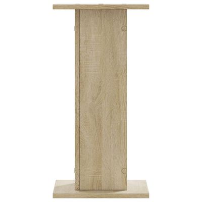 vidaXL Speaker Stands 2 pcs Sonoma Oak 30x30x60 cm Engineered Wood