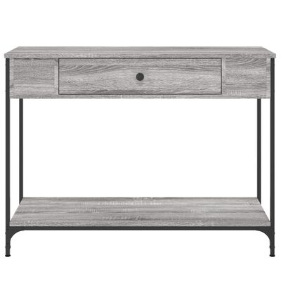 vidaXL Console Table Grey Sonoma 100x34.5x75 cm Engineered Wood