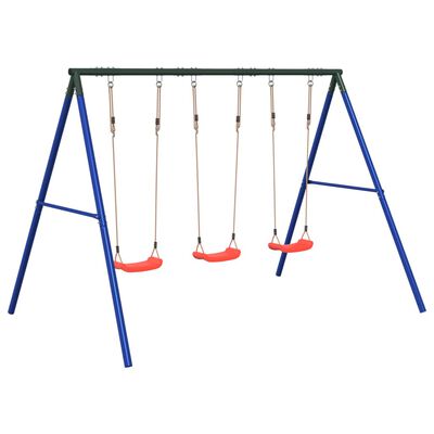 vidaXL Outdoor Swing Set with 3 Swings