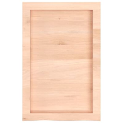 vidaXL Bathroom Countertop 40x60x(2-6) cm Untreated Solid Wood