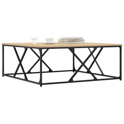 vidaXL Coffee Table Sonoma Oak 100x100x40 cm Engineered Wood