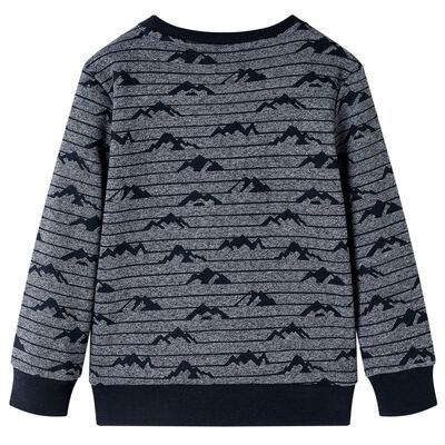 Kids' Sweatshirt Navy Melange 116