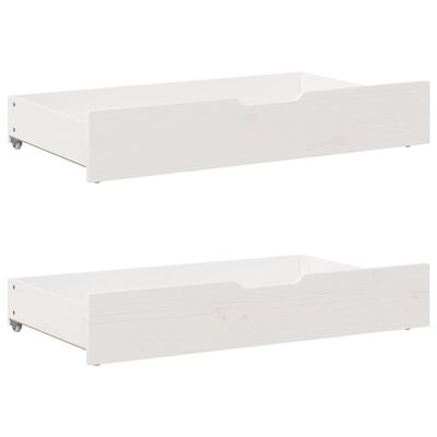 vidaXL Daybed with Drawers without Mattress White 80x200 cm Solid Wood