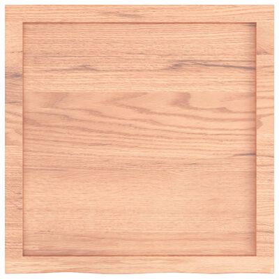 vidaXL Bathroom Countertop Light Brown 60x60x(2-4) cm Treated Solid Wood