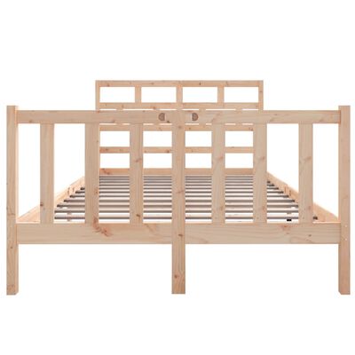 vidaXL Bed Frame without Mattress Solid Wood Pine Small Double