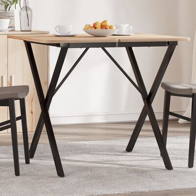 vidaXL Dining Table Legs X-Frame 70x70x73 cm Cast Iron