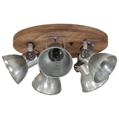 vidaXL Ceiling Lamp 25 W Vintage Silver 50x50x25 cm E27