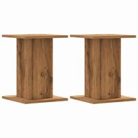 vidaXL Speaker Stands 2 pcs Artisian Oak 30x30x40 cm Engineered Wood