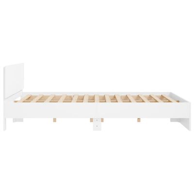 vidaXL Bed Frame without Mattress White 160x200 cm