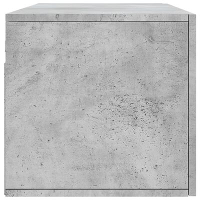 vidaXL Wall Cabinet Concrete Grey 100x36.5x35 cm Engineered Wood