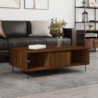 vidaXL Coffee Table Brown Oak 104x60x35 cm Engineered Wood