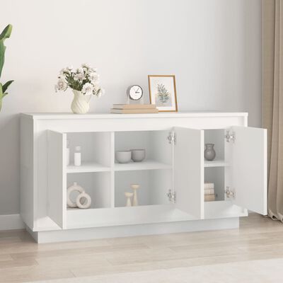 vidaXL Sideboard White 102x35x55 cm Engineered Wood