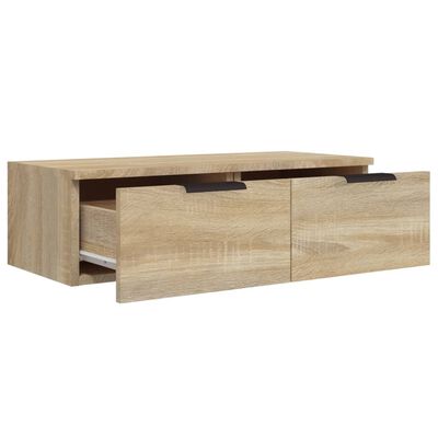 vidaXL Wall Cabinet Sonoma Oak 68x30x20 cm Engineered Wood