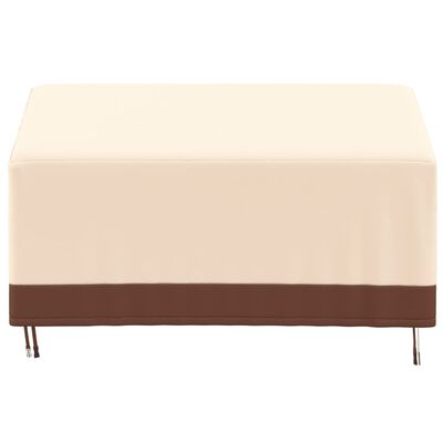 vidaXL 3-Seater Bench Cover Beige 159x84x56/81 cm 600D Oxford