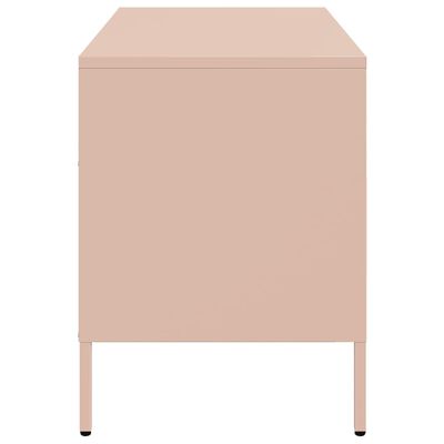 vidaXL TV Cabinet Pink 68x39x50.5 cm Steel