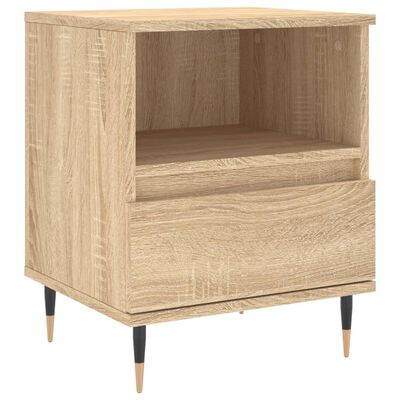 vidaXL Bedside Cabinets 2 pcs Sonoma Oak 40x35x50 cm Engineered Wood