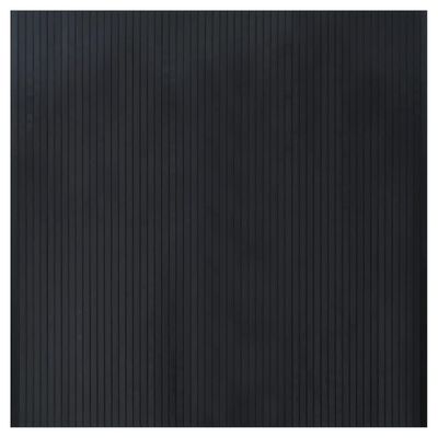 vidaXL Rug Square Black 100x100 cm Bamboo