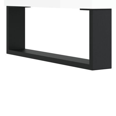 vidaXL TV Cabinet High Gloss White 150x30x50 cm Engineered Wood