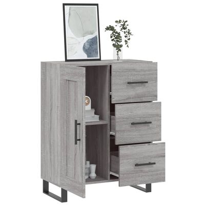 vidaXL Sideboard Grey Sonoma 69.5x34x90 cm Engineered Wood