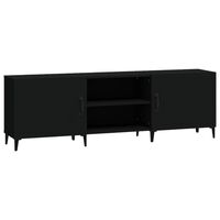 vidaXL TV Cabinet Black 150x30x50 cm Engineered Wood