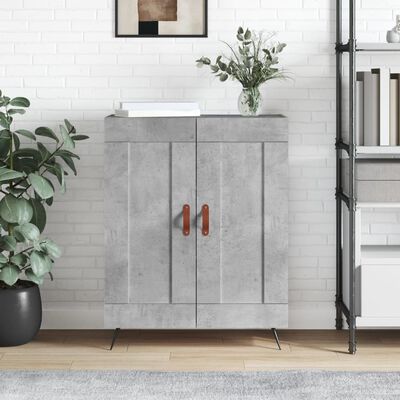 vidaXL Sideboard Concrete Grey 69.5x34x90 cm Engineered Wood