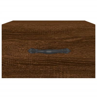 vidaXL Wall-mounted Bedside Cabinets 2 pcs Brown Oak 35x35x20 cm