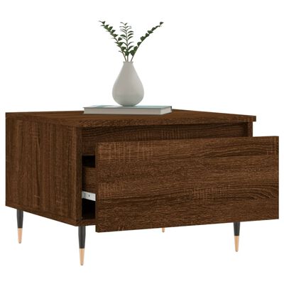 vidaXL Coffee Table Brown Oak 50x46x35 cm Engineered Wood