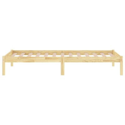 vidaXL Bed Frame without Mattress Solid Wood 100x200 cm