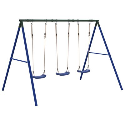 vidaXL Outdoor Swing Set with 3 Swings