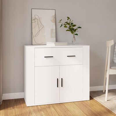 vidaXL Sideboard White 80x33x70 cm Engineered Wood