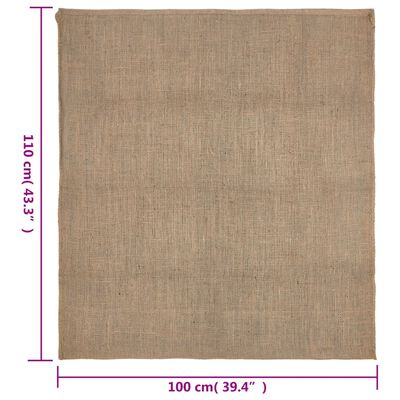 vidaXL Jute Sacks 10 pcs 100x110 cm 100% Jute 220 gsm