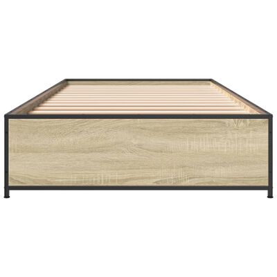 vidaXL Bed Frame without Mattress Sonoma Oak 90x200 cm