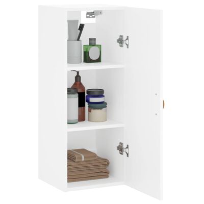 vidaXL Wall Mounted Cabinet White 34.5x34x90 cm